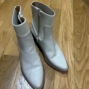 DV by Dolce Vita Cream Ankle Boots